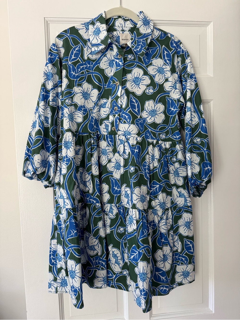 NWT Maeve Floral Shirt Dress